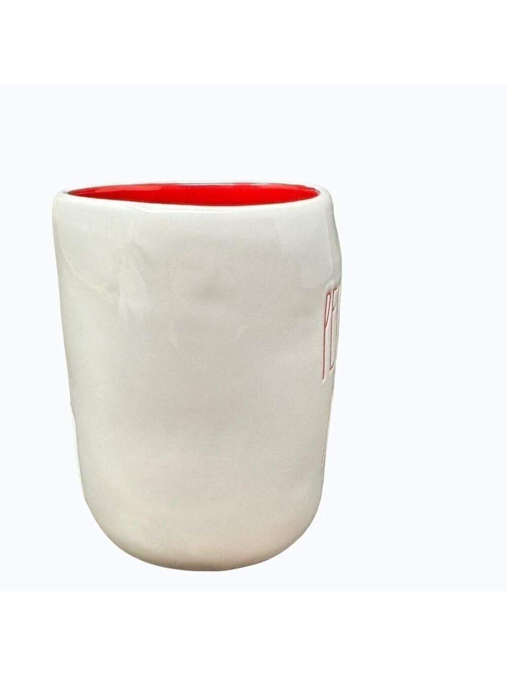 Rae Dunn Mug Peppermint Mocha Ceramic Large Coffee Cup Magenta LL Christmas Gift - Picture 5 of 7